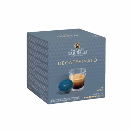 Кофейные капсулы GRAN CAFFE GARIBALDI Decaffeinato, 16 шт.